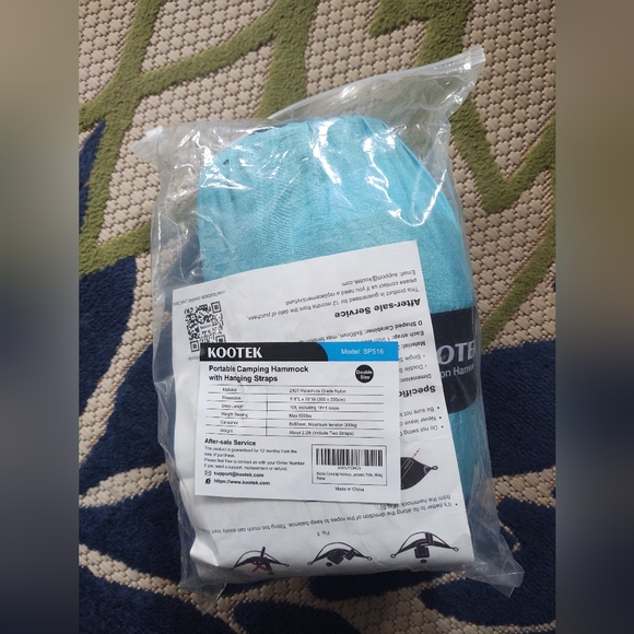 Kootek Blue and Black Hammock - Picture 2 of 4